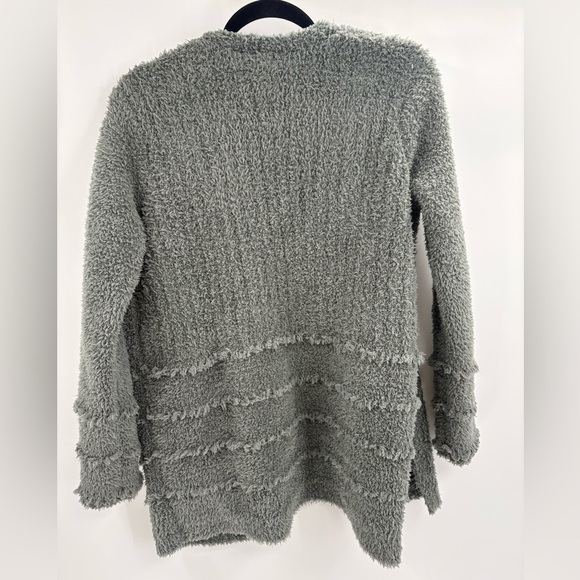 Barefoot Dreams CozyChic Boardwalk Cardigan Agave long sleeve Green size xs - Picture 14 of 14